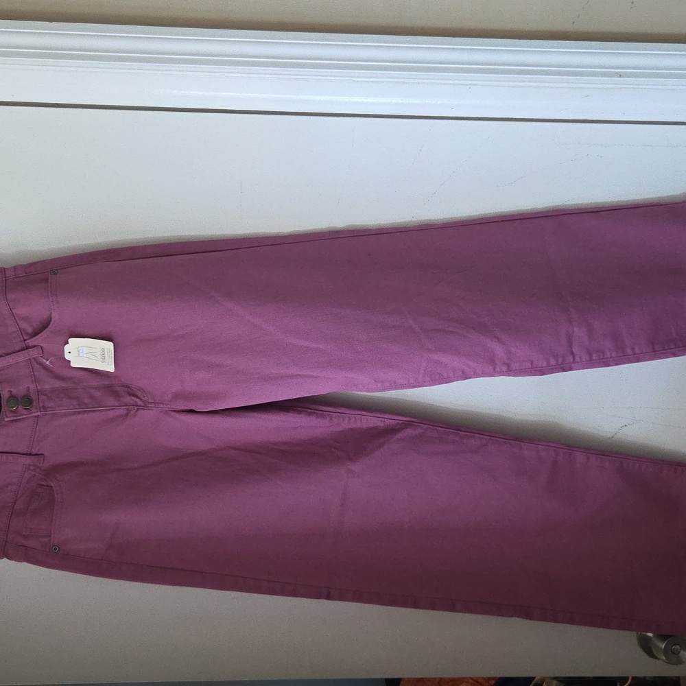 Purple Wide-Leg Pants